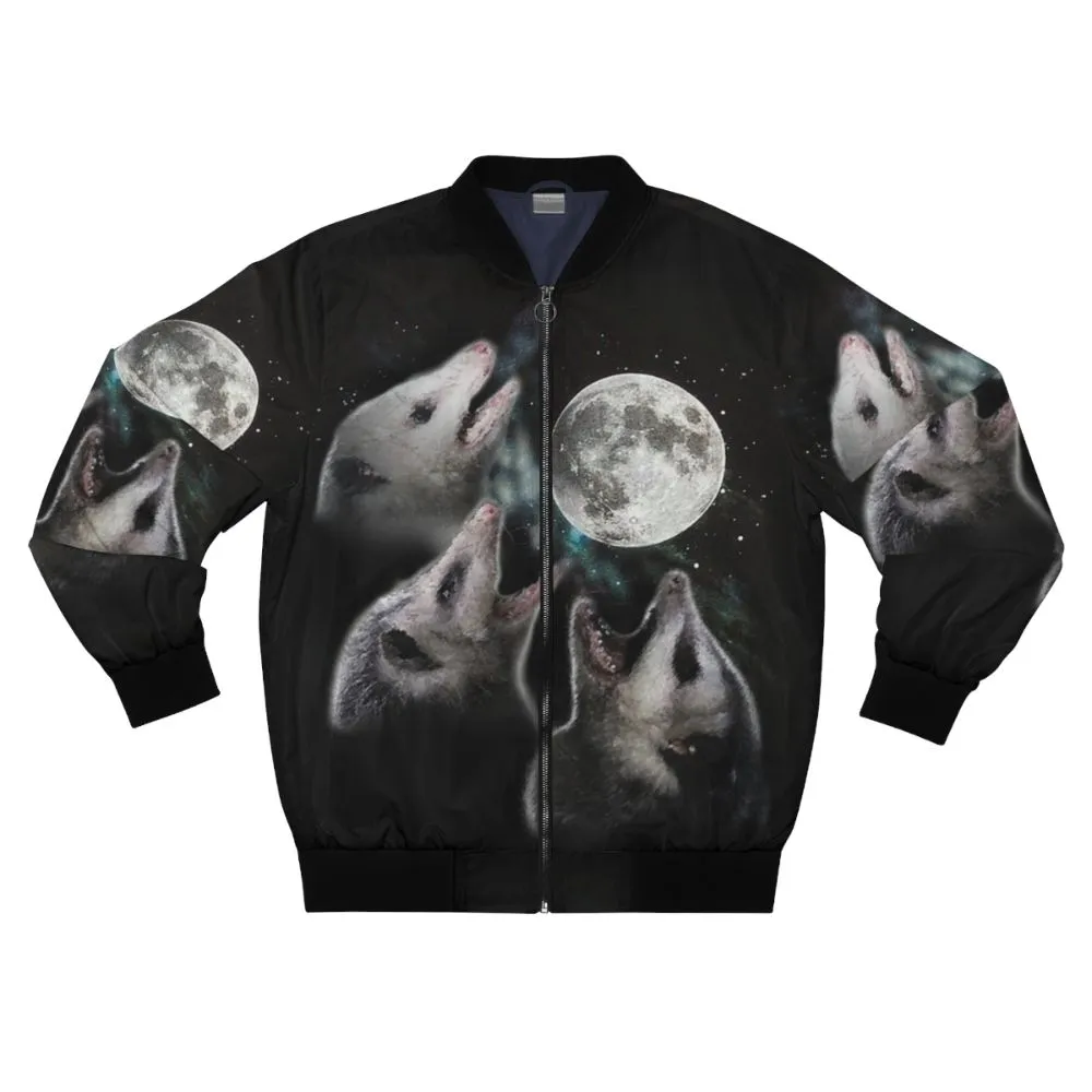 3 Opossum Moon Bomber Jacket - Embrace Your Inner Possum