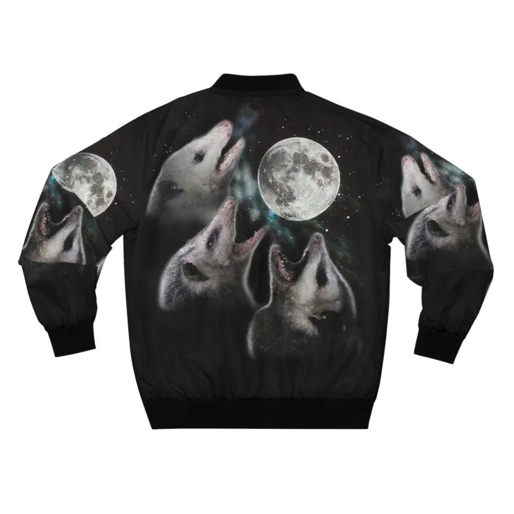 3 Opossum Moon Bomber Jacket - Embrace Your Inner Possum