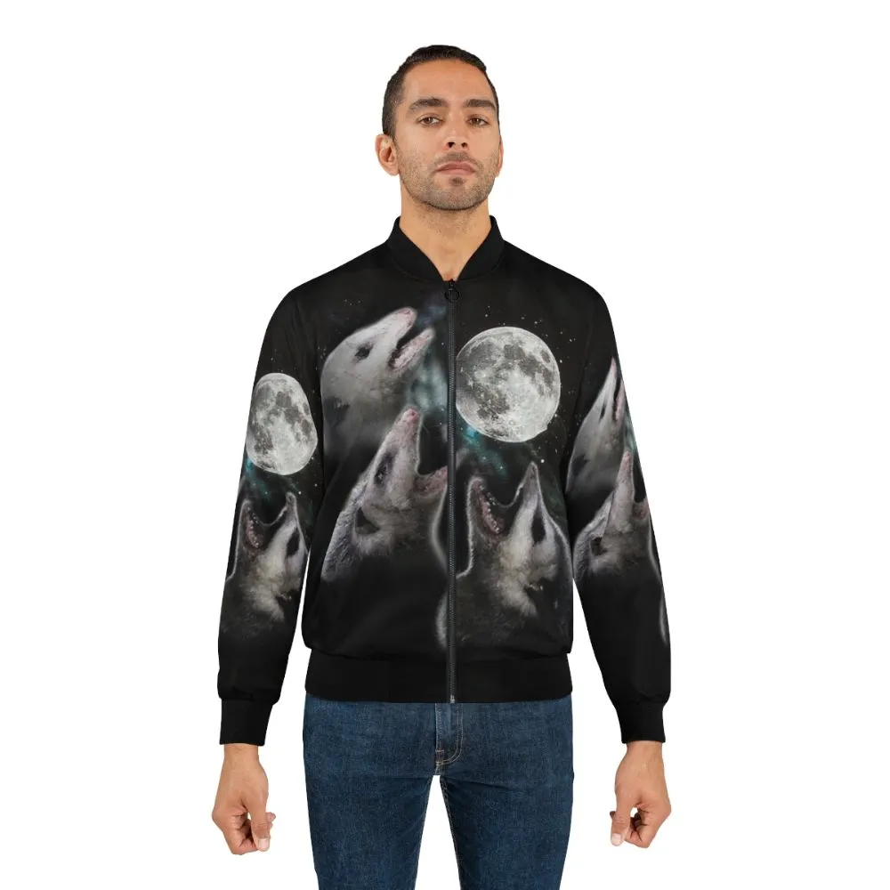 3 Opossum Moon Bomber Jacket - Embrace Your Inner Possum