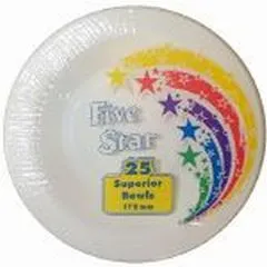 9' Solid Colour Plastic Dinner Plates 25 pk