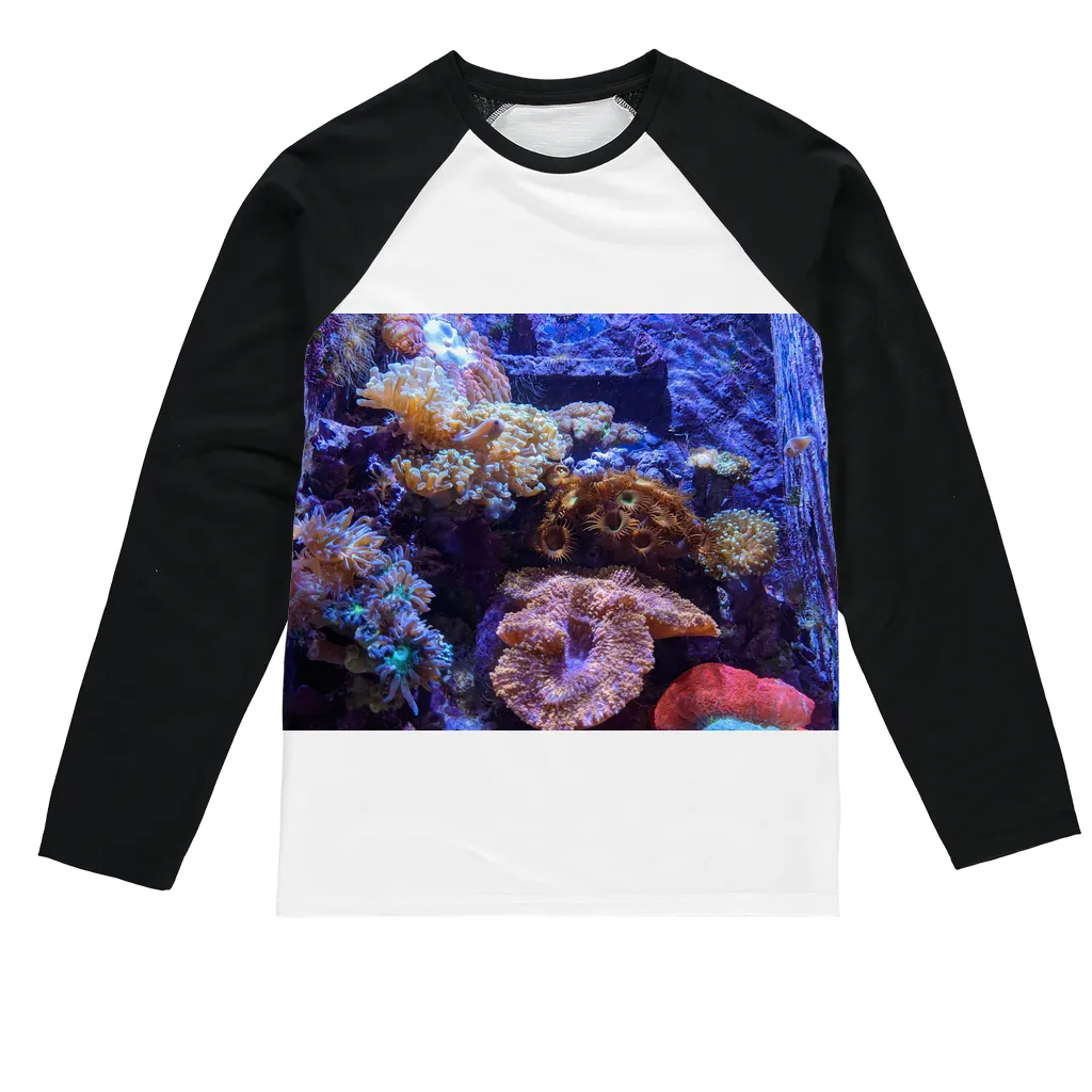 Aquarium Sublimation Baseball Long Sleeve T-Shirt