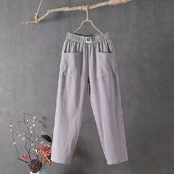 Audrey | Linen Blend Trousers