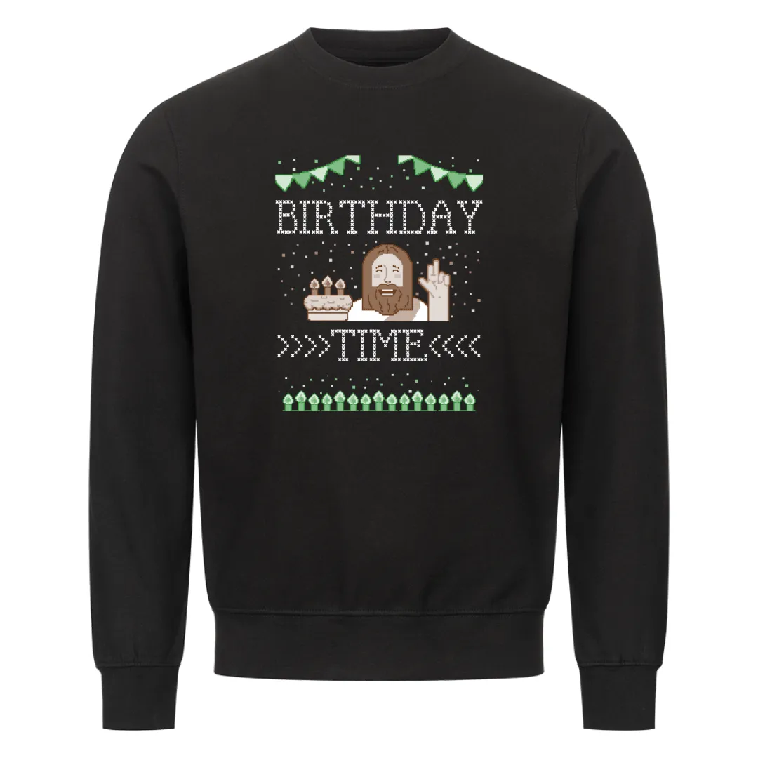 Birthday Time Christmas Sweatshirt