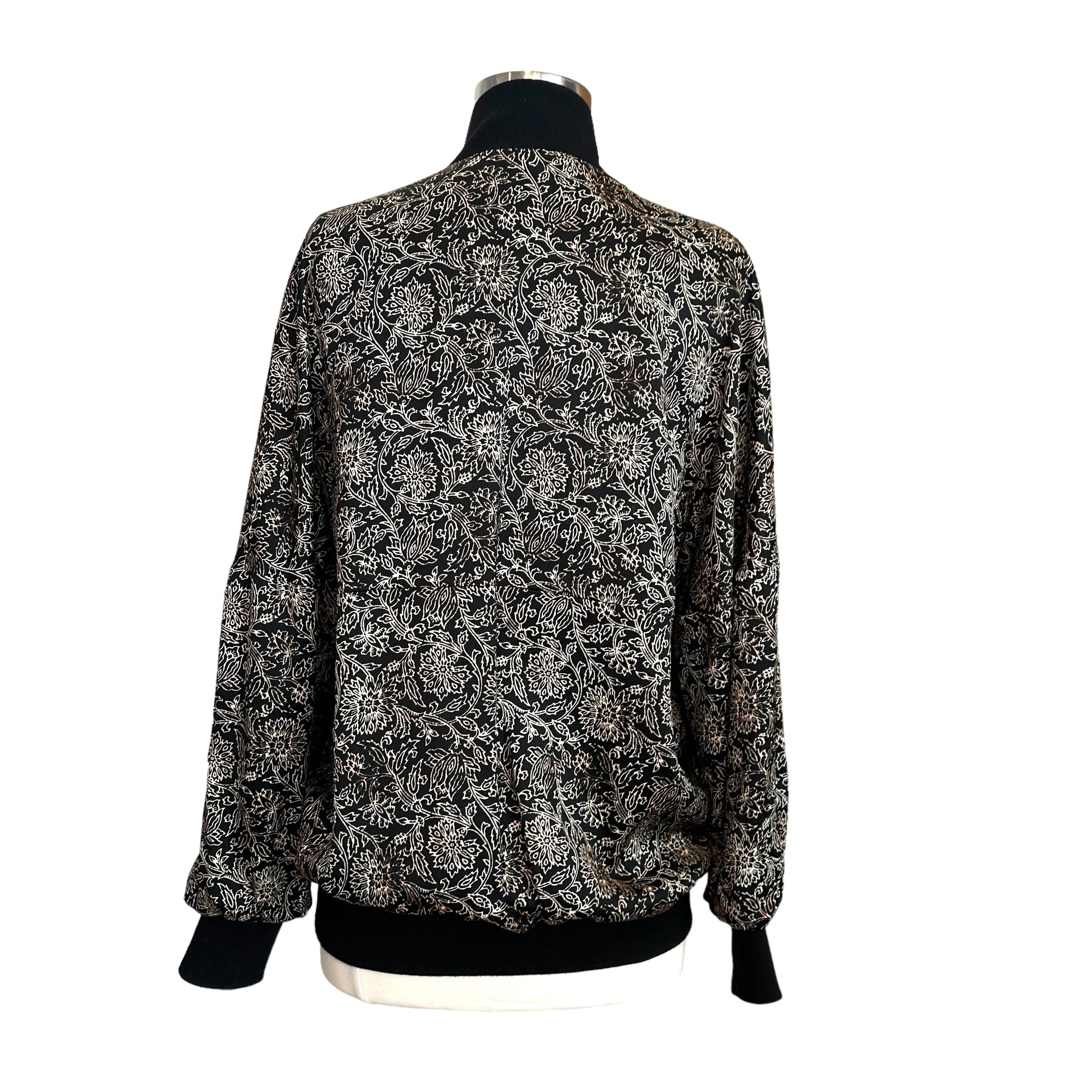 Black & Gold Bomber Jacket - 0