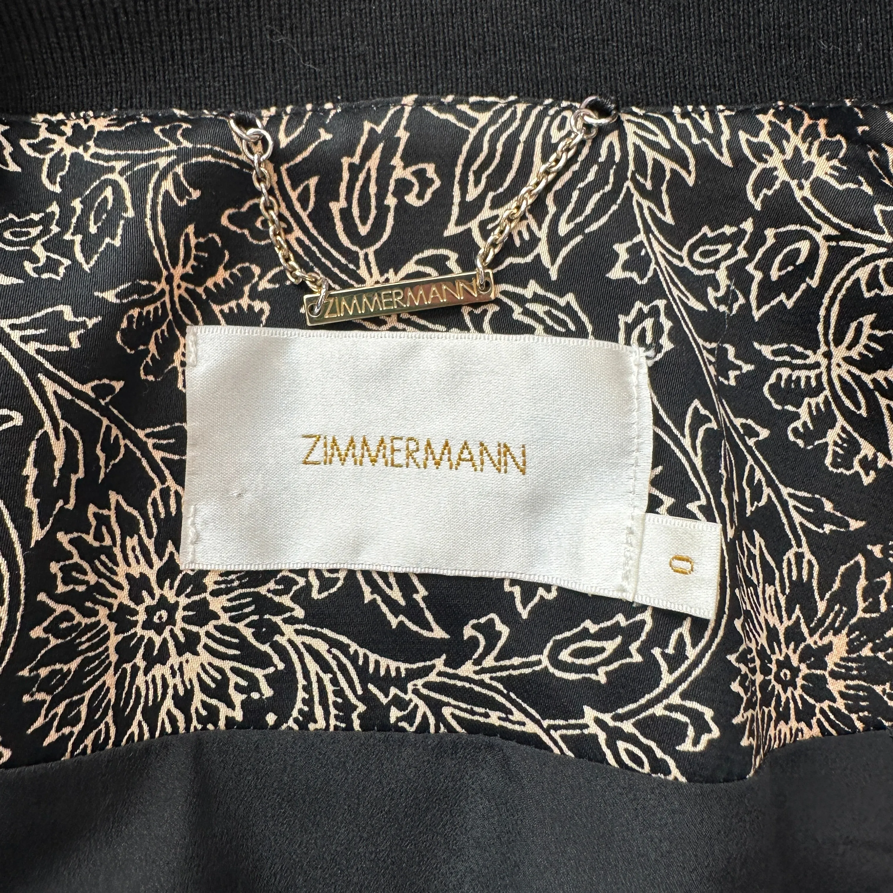 Black & Gold Bomber Jacket - 0