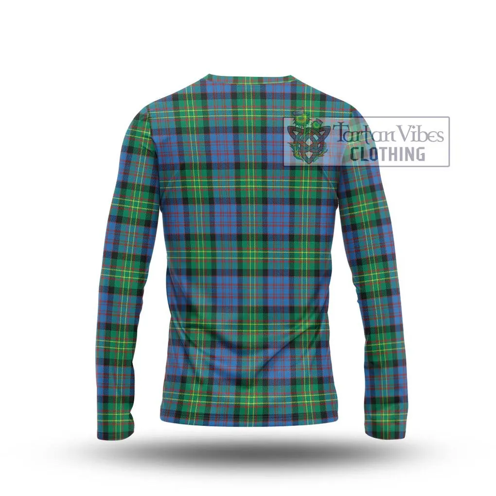 Bowie Ancient Tartan Long Sleeve T-Shirt with Family Crest DNA In Me Style