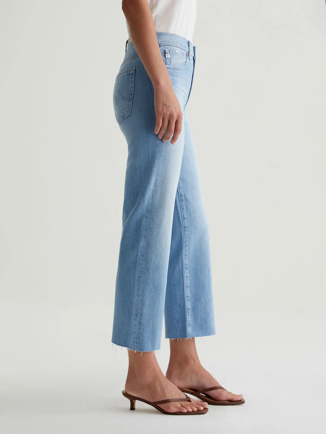 Brinley Mid Rise Straight Crop Jean - Dana Point