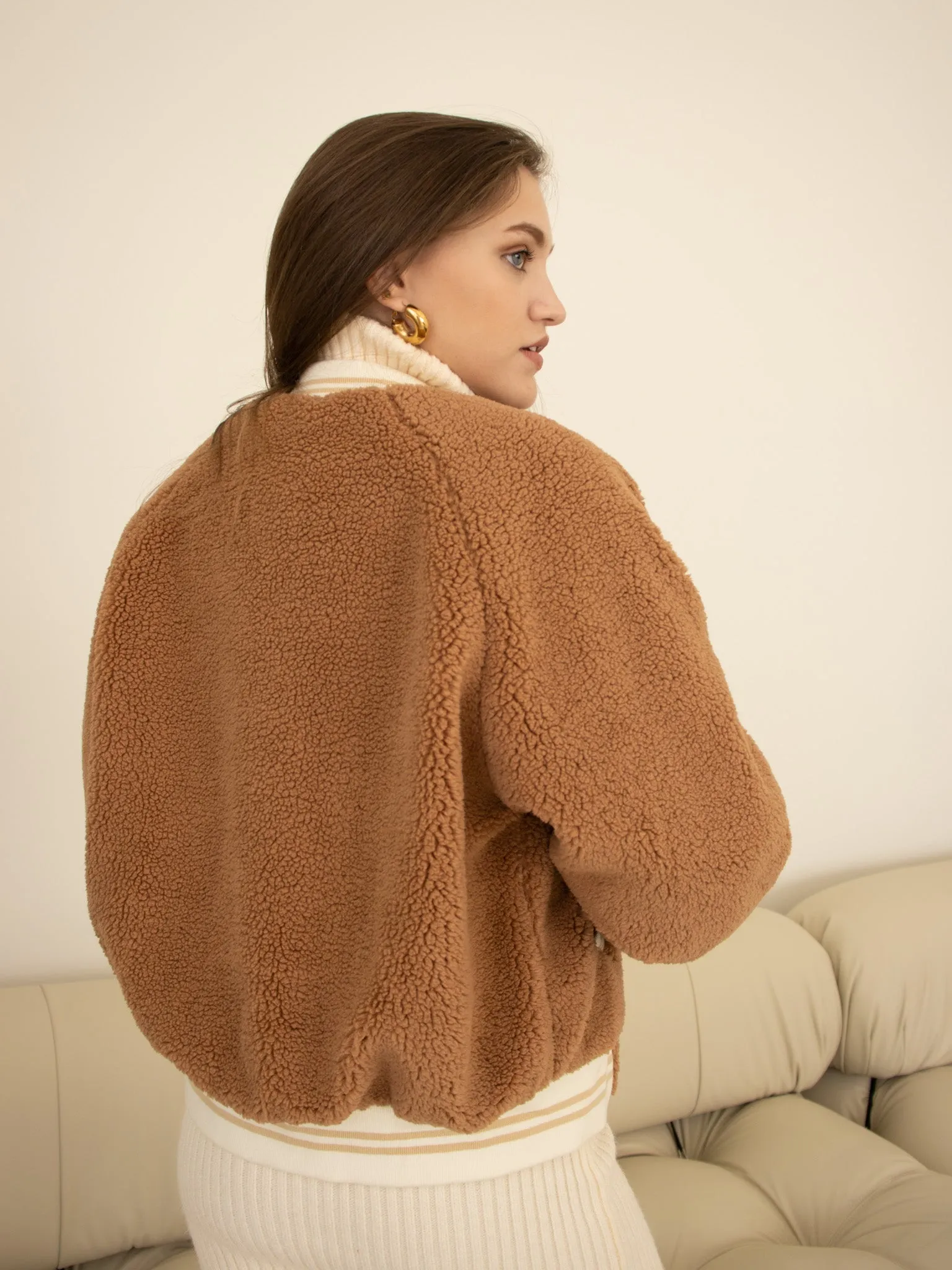 Camel Varsity Jacket