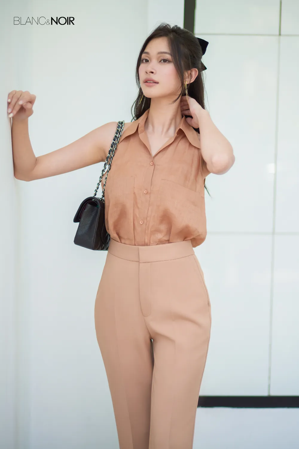 Caramel Linen Silk Shirt