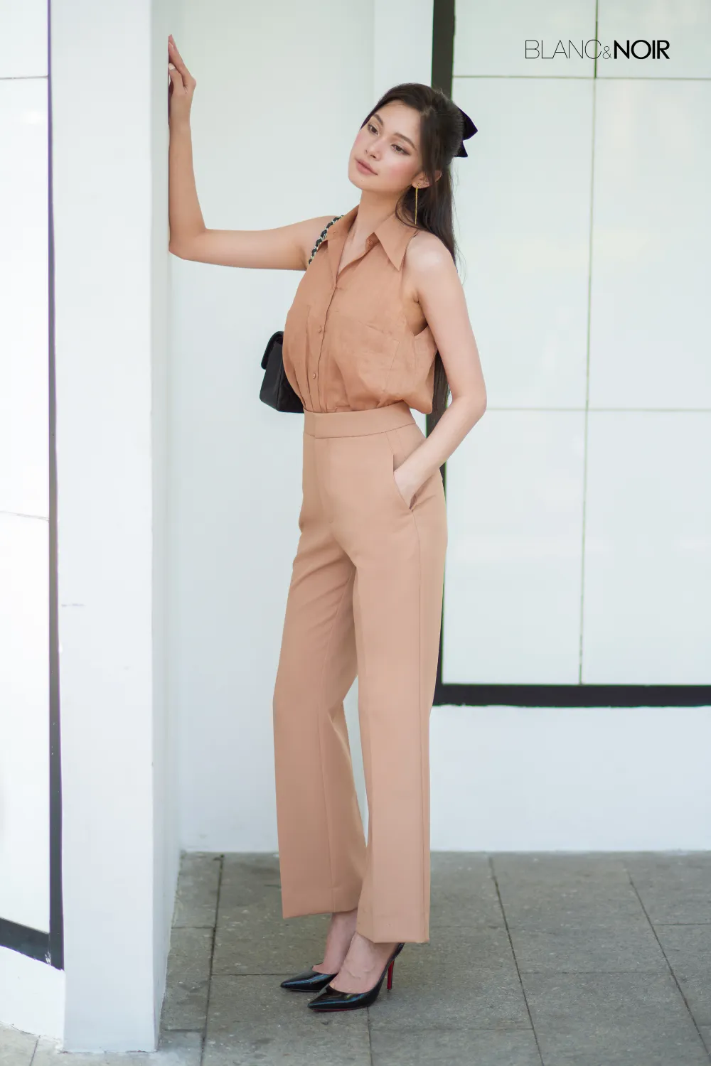 Caramel Linen Silk Shirt