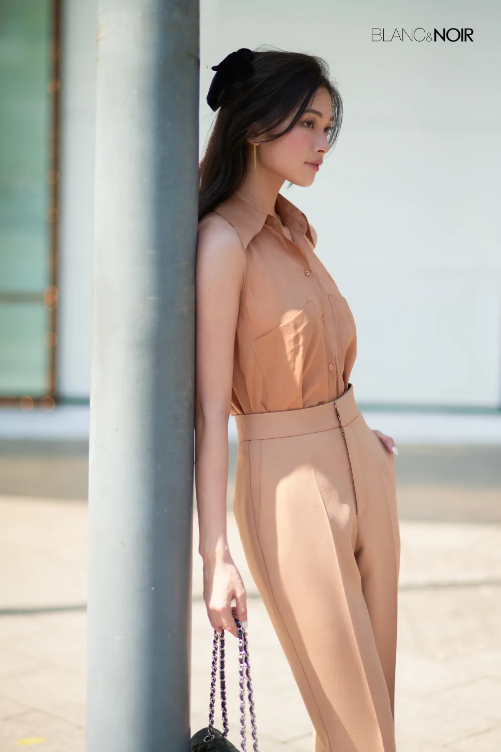 Caramel Linen Silk Shirt