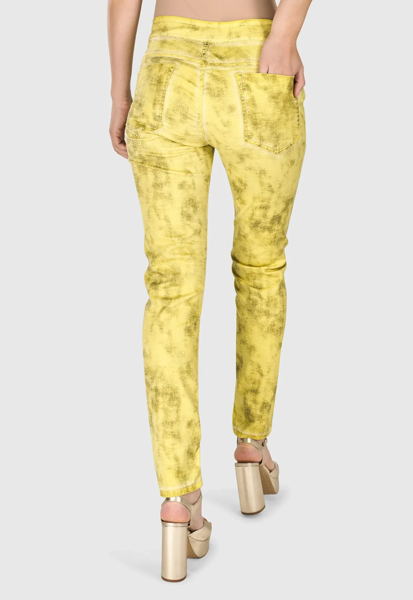 Citron Washed Straight Leg Pants