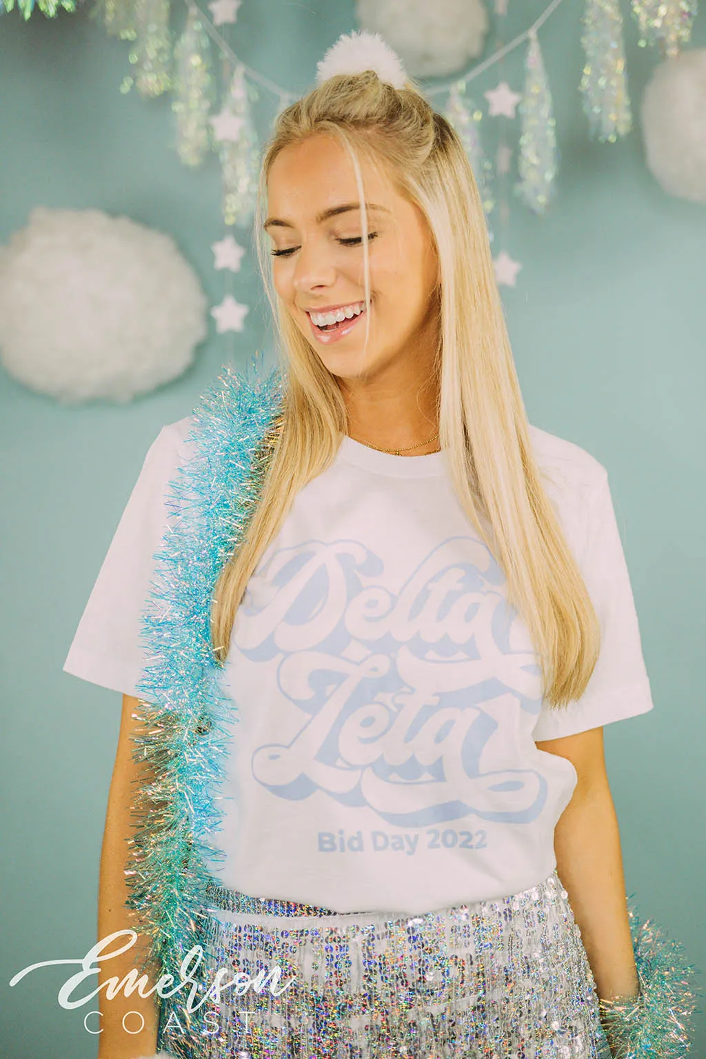 Delta Zeta Cloud 9 Bid Day Tshirt