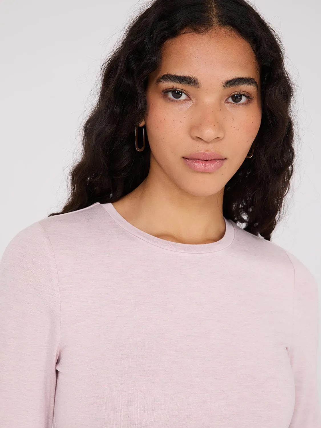 Double Layer Crew Neck Top