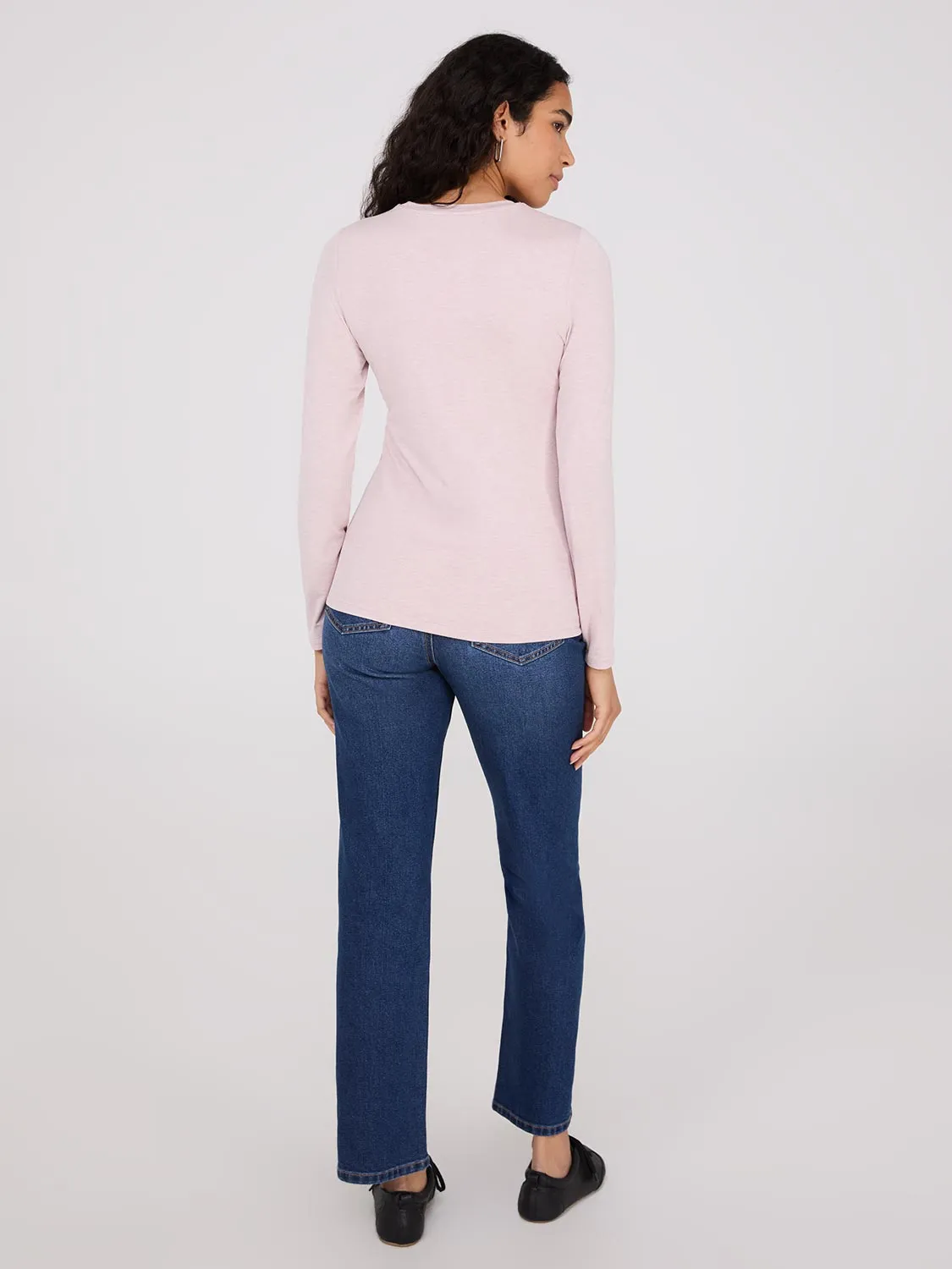 Double Layer Crew Neck Top