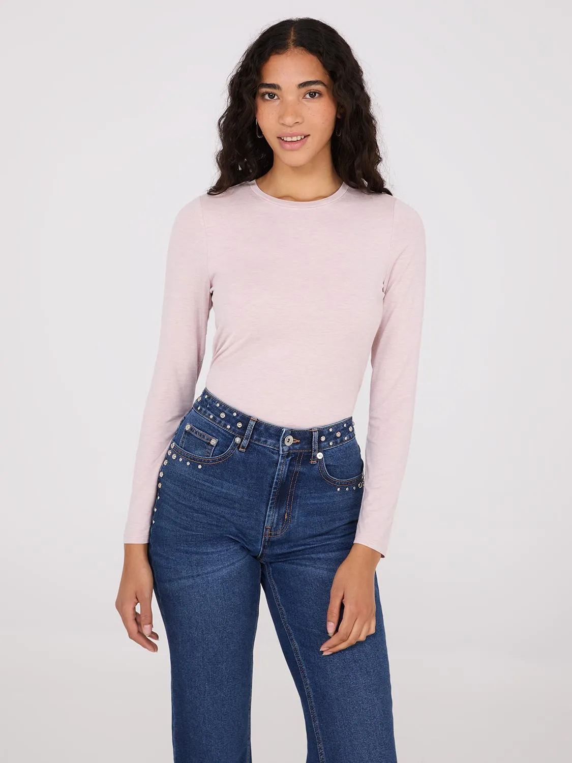 Double Layer Crew Neck Top