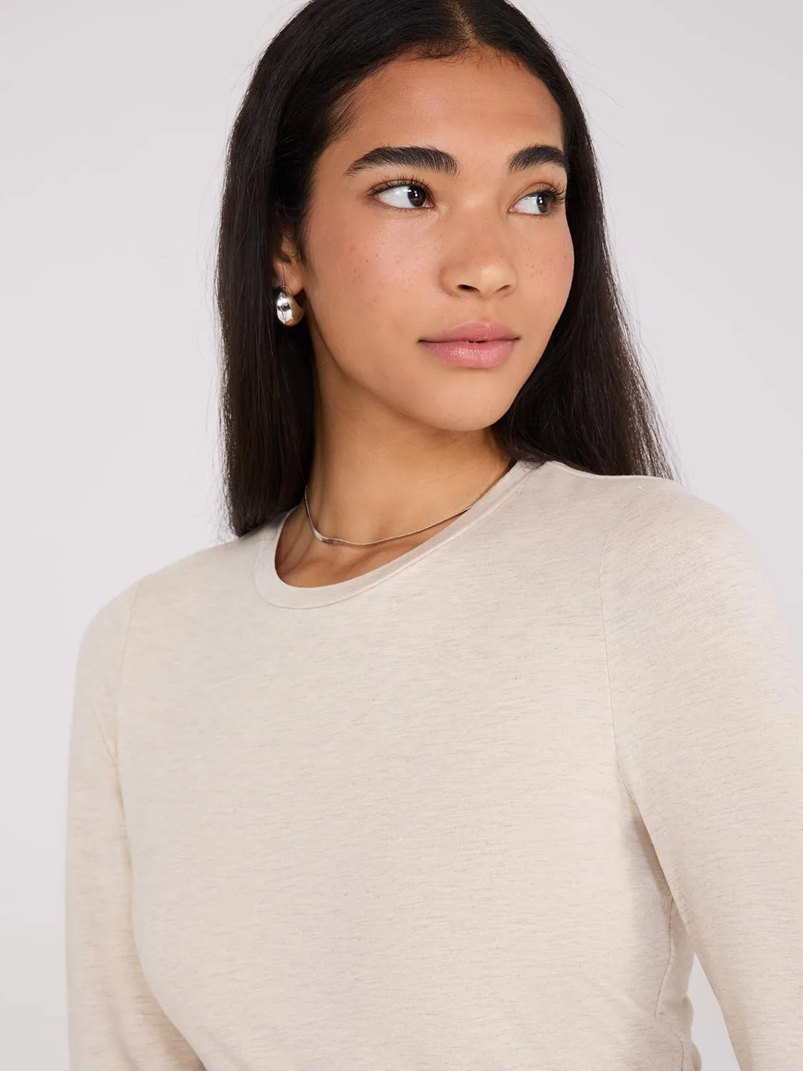 Double Layer Crew Neck Top