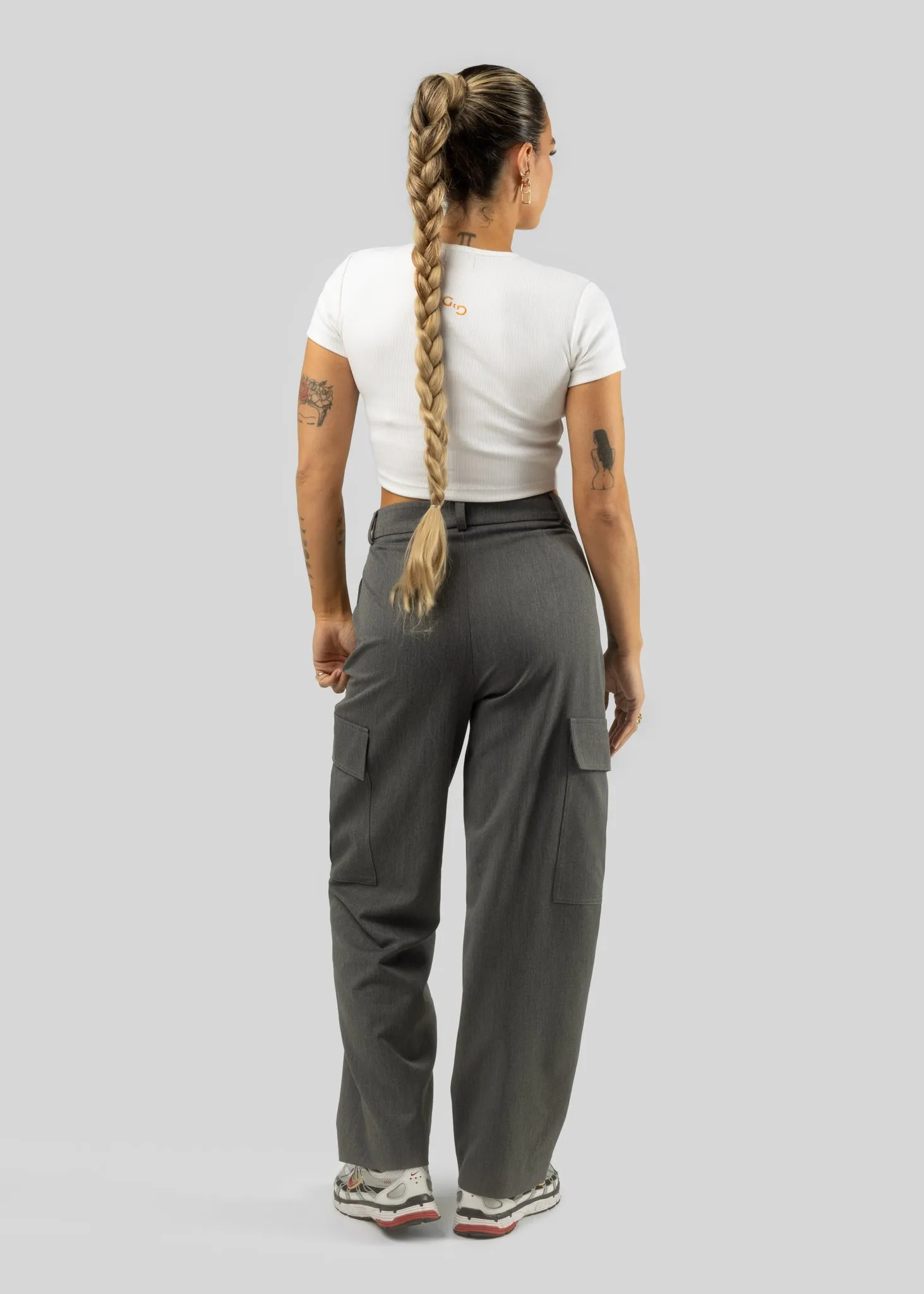 Ezra Cargo Trousers Grey