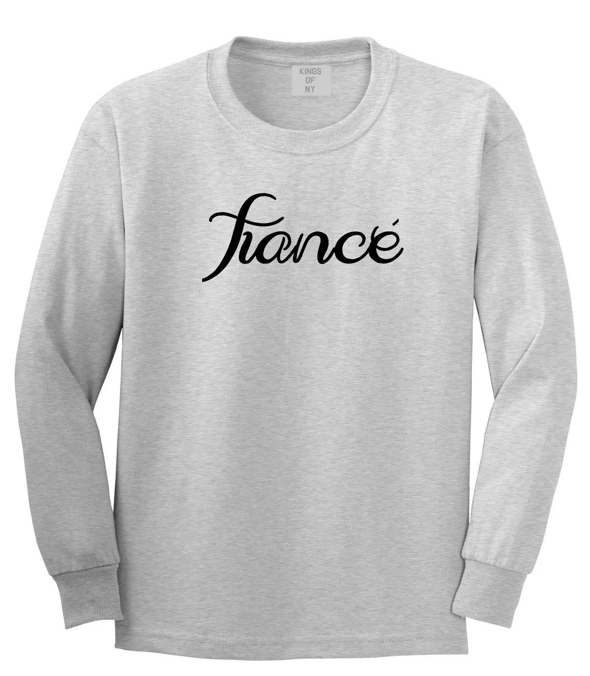 Fiance Engaged Engagement Mens Long Sleeve T-Shirt