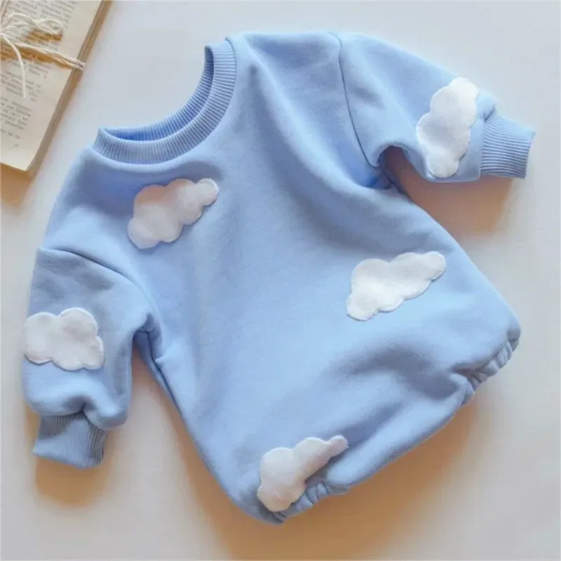 Floral Cloud Print Infant Romper