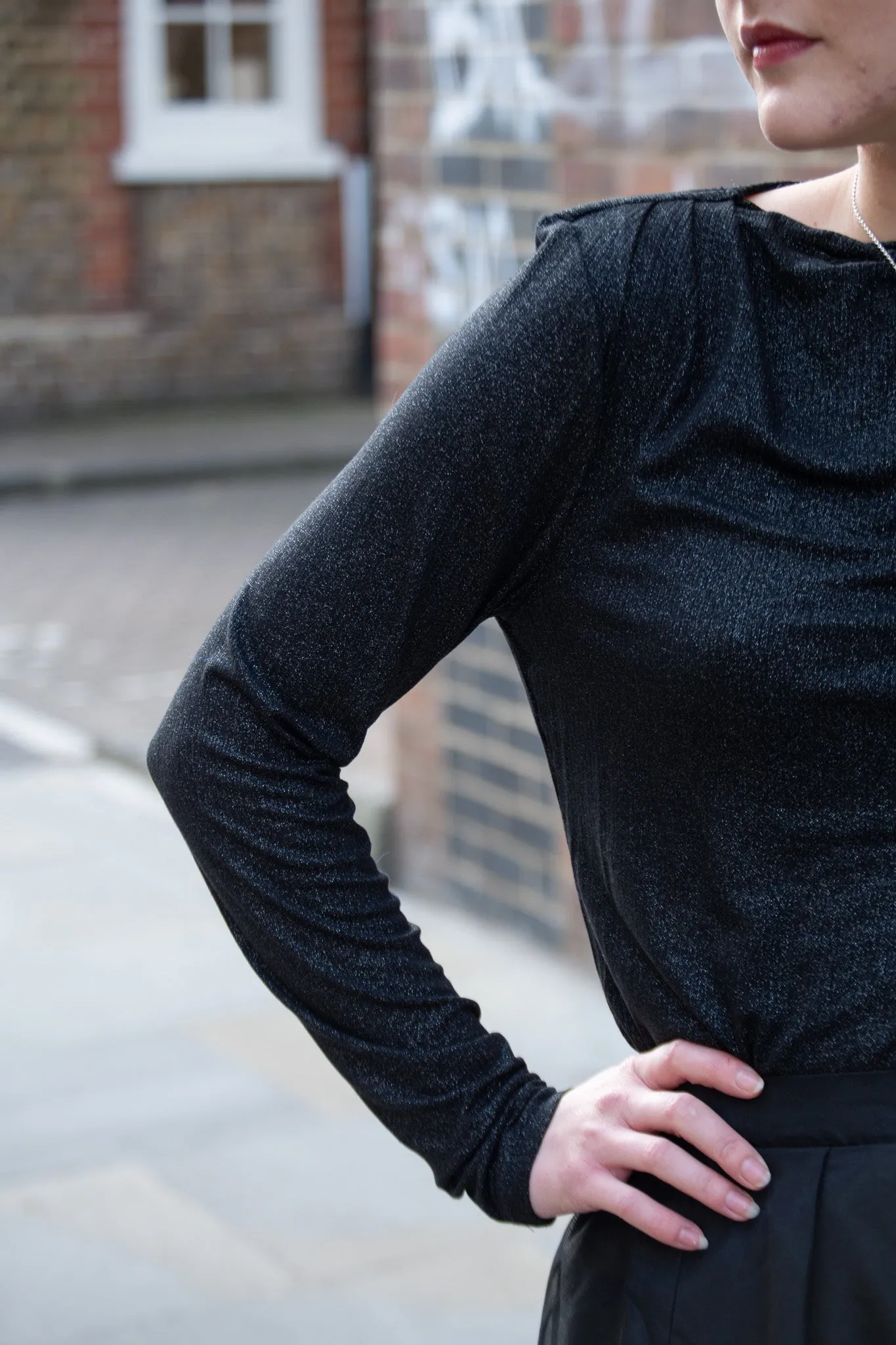 Fransa Regina Black Mix Top