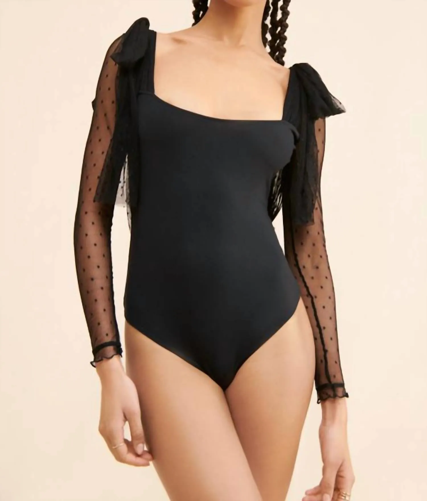 Free People - Tongue Tied Mesh Bodysuit