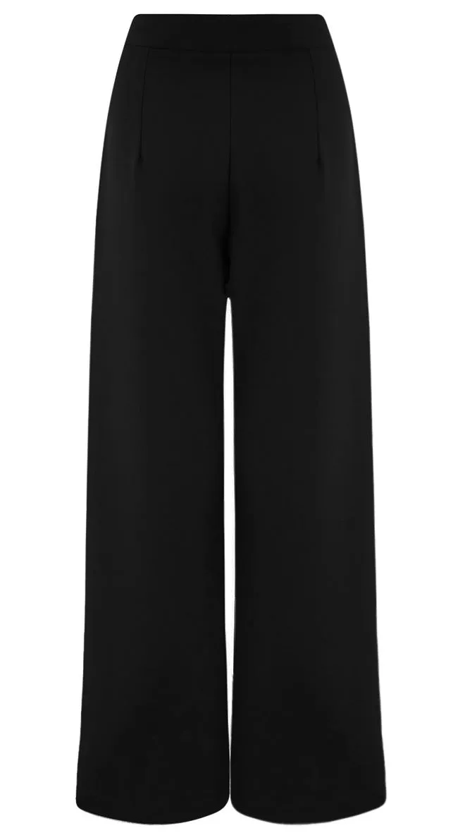 Greta Sailor Pants in Black