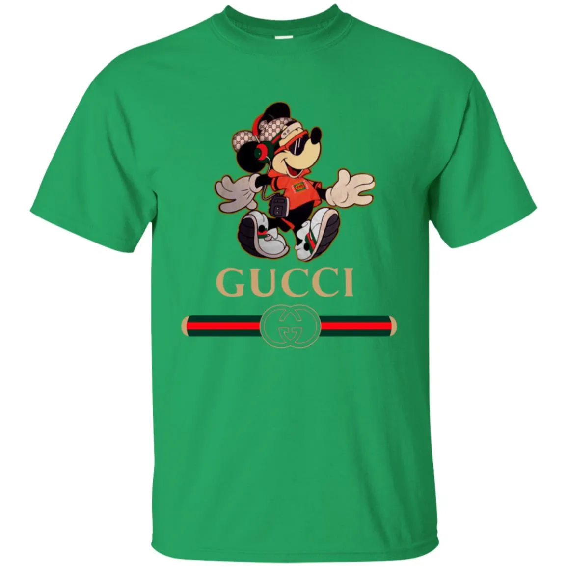Gucci Mickey Fashion Stylelist Music T-shirt Men Cotton T-Shirt