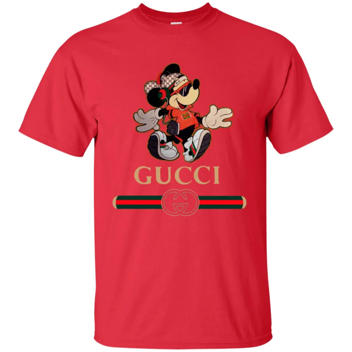 Gucci Mickey Fashion Stylelist Music T-shirt Men Cotton T-Shirt