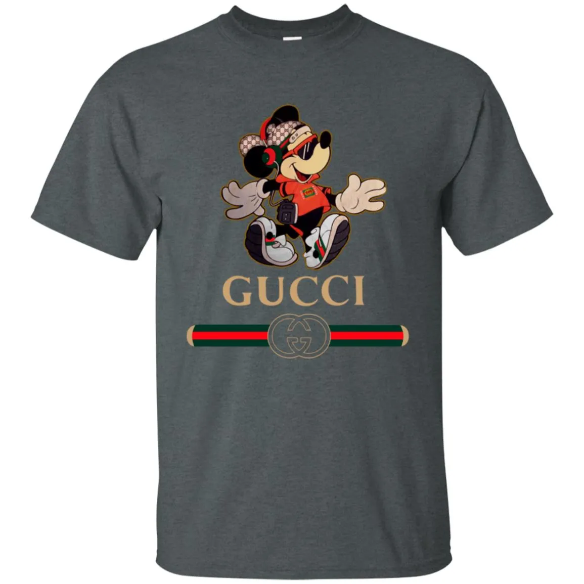 Gucci Mickey Fashion Stylelist Music T-shirt Men Cotton T-Shirt
