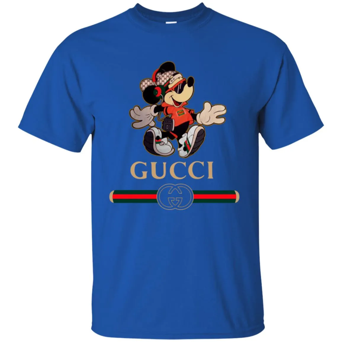 Gucci Mickey Fashion Stylelist Music T-shirt Men Cotton T-Shirt