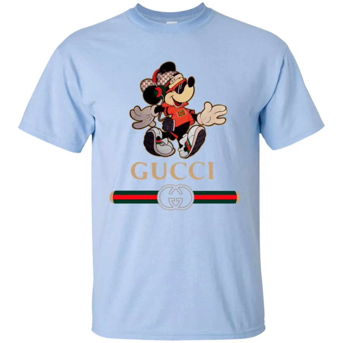 Gucci Mickey Fashion Stylelist Music T-shirt Men Cotton T-Shirt