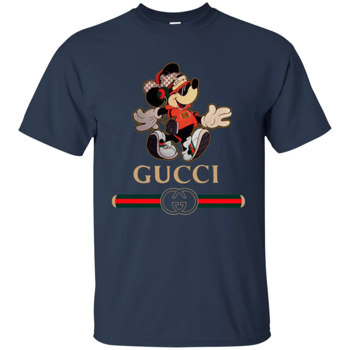 Gucci Mickey Fashion Stylelist Music T-shirt Men Cotton T-Shirt
