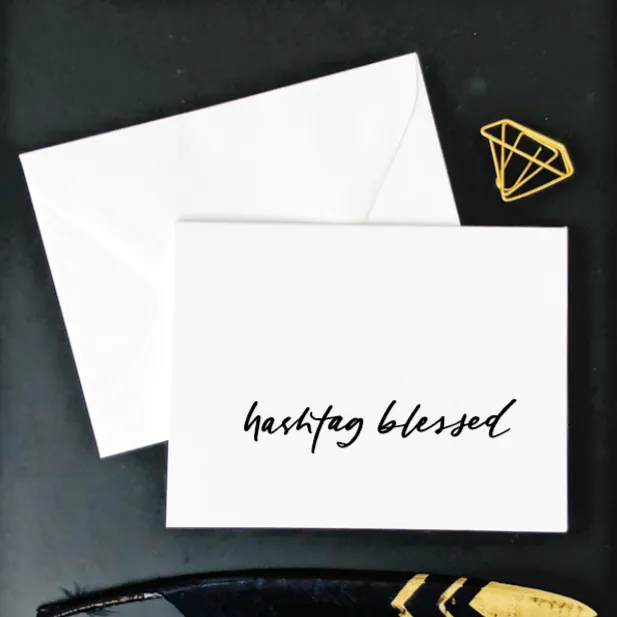Hashtag Blessed Card