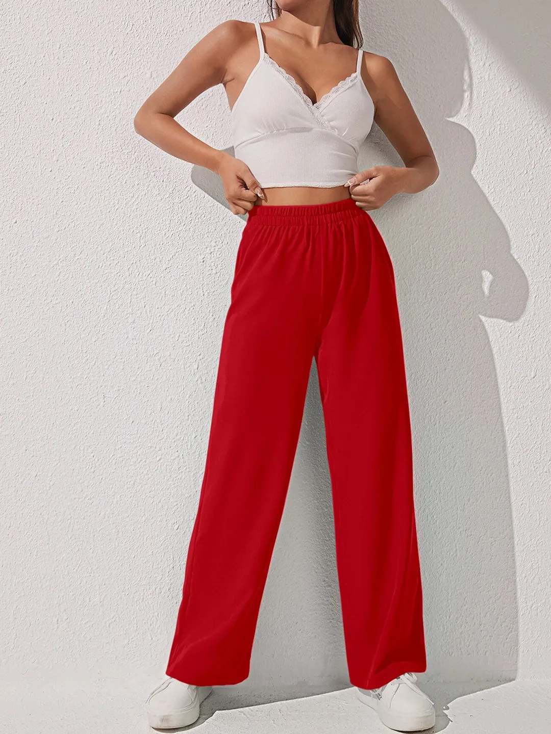 HighRise Knit Slip-On Trousers