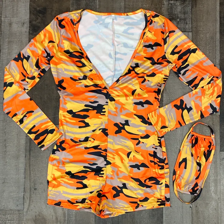 Honeytrap- jungle fever romper (women)
