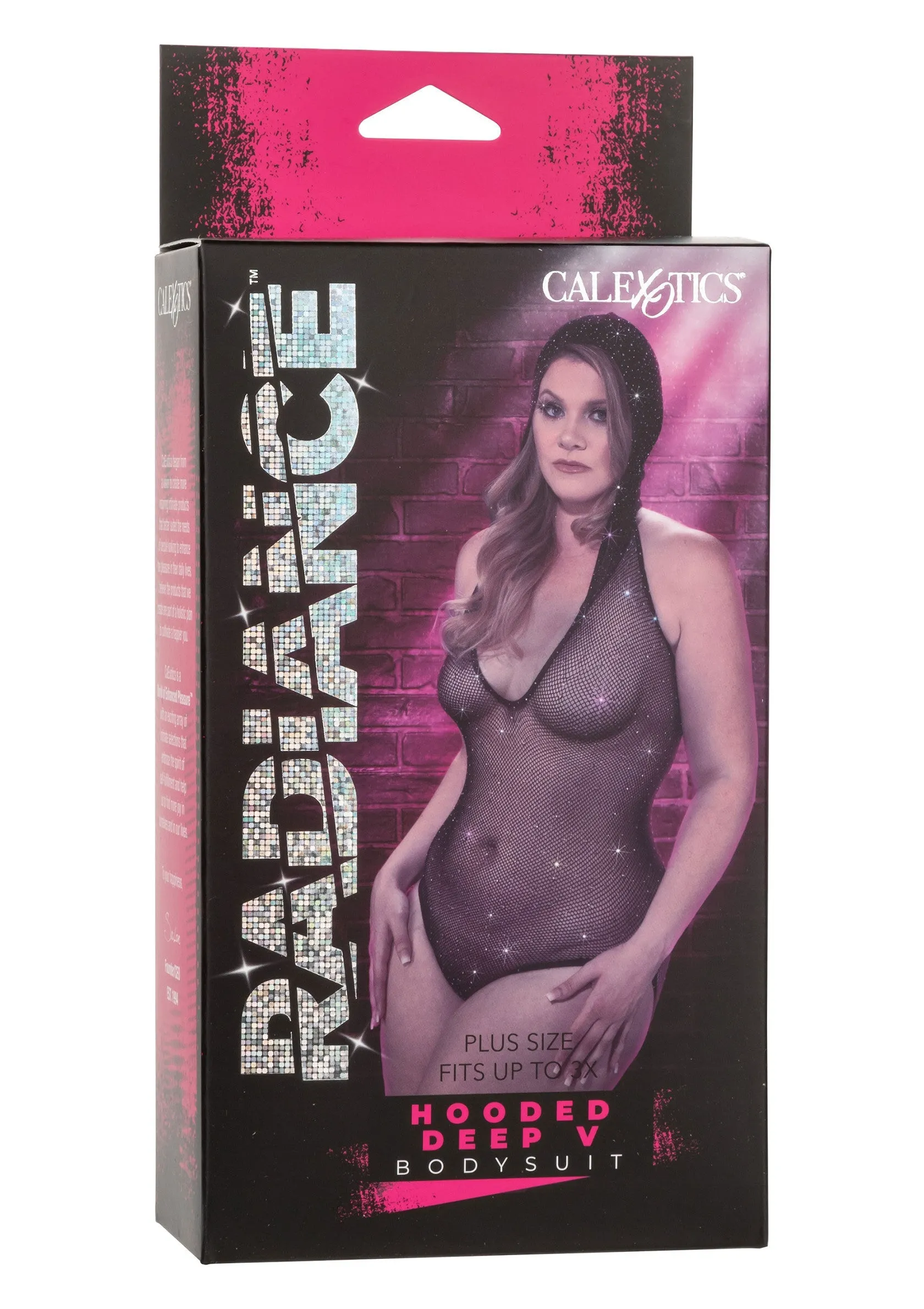 Hooded Deep V Bodysuit Plus