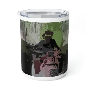 Insulated Coffee Mug, 10oz  ... 3-Wheeln' N' Groovin The Mountain Roads ... Central Idaho ... Original Works ...