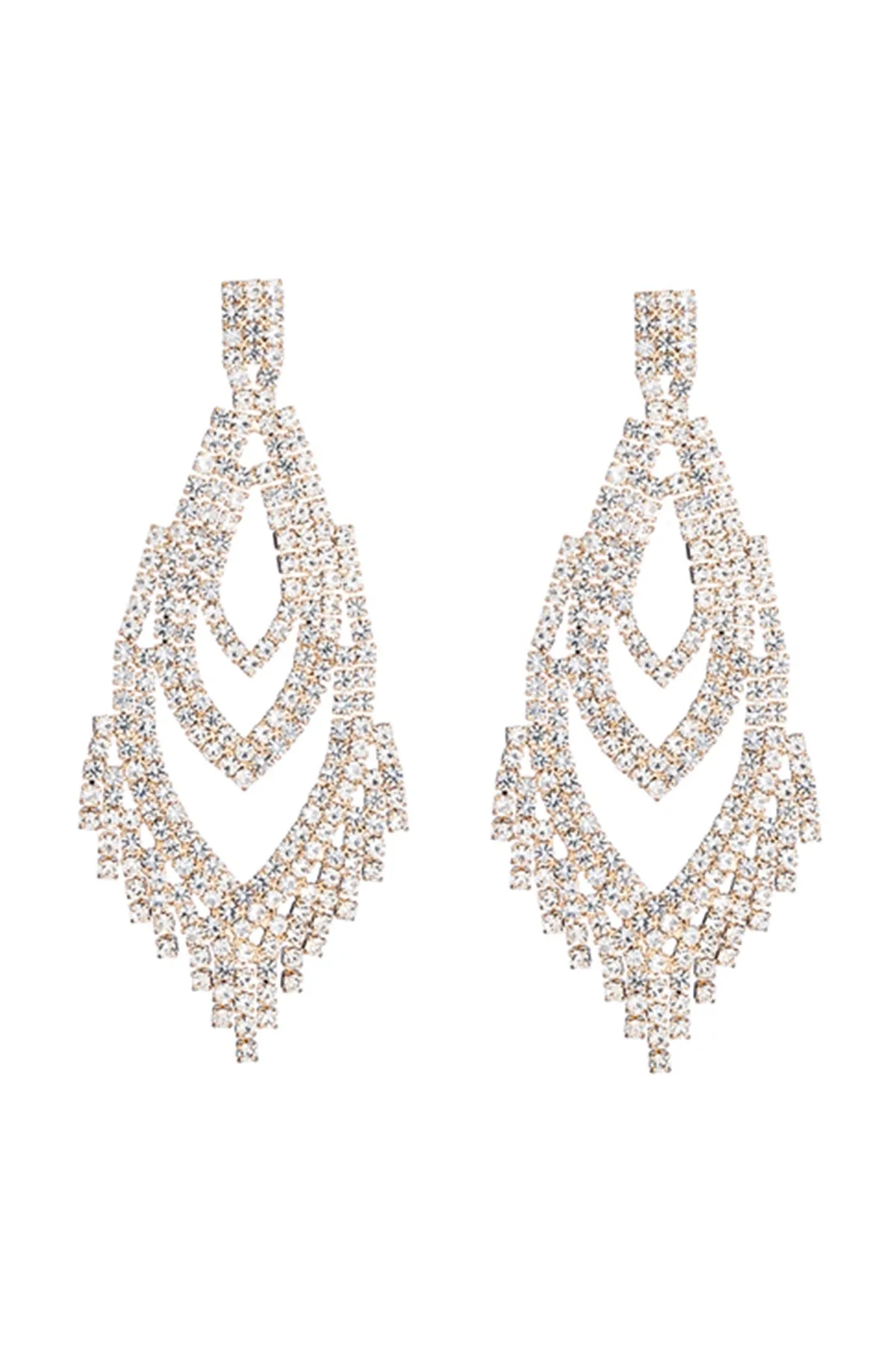 LAYER DESIGN FRINGE EARRINGS