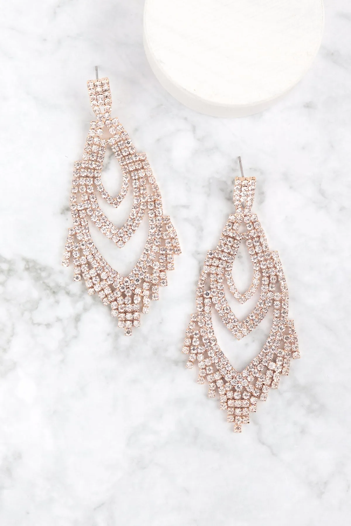 LAYER DESIGN FRINGE EARRINGS