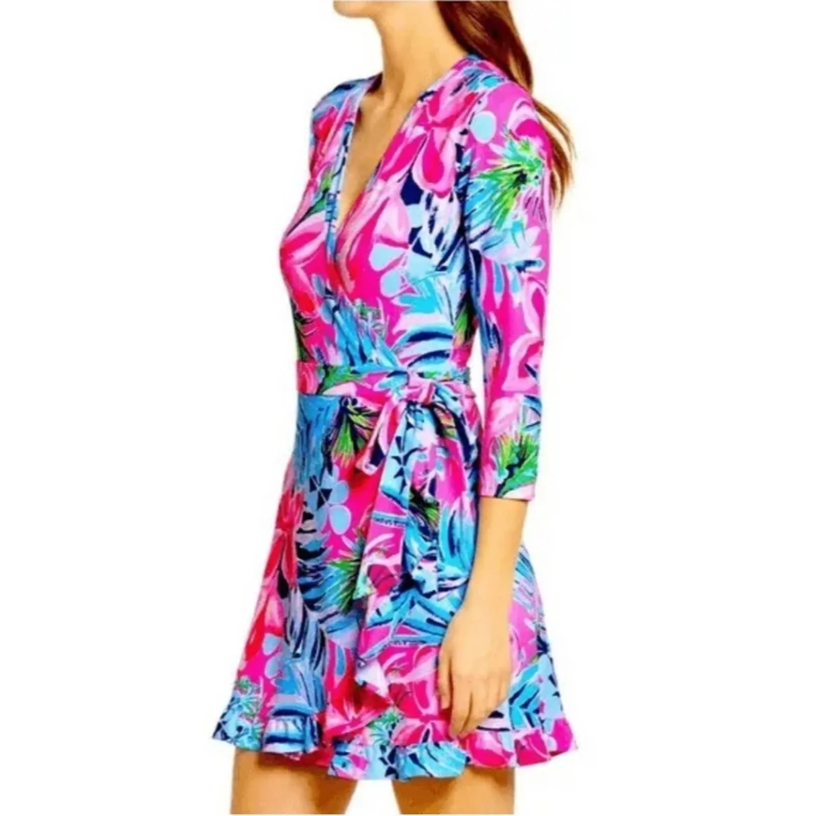 Lilly Pulitzer Jessalynne Romper Cockatoo Pink Pretty in Pink SM