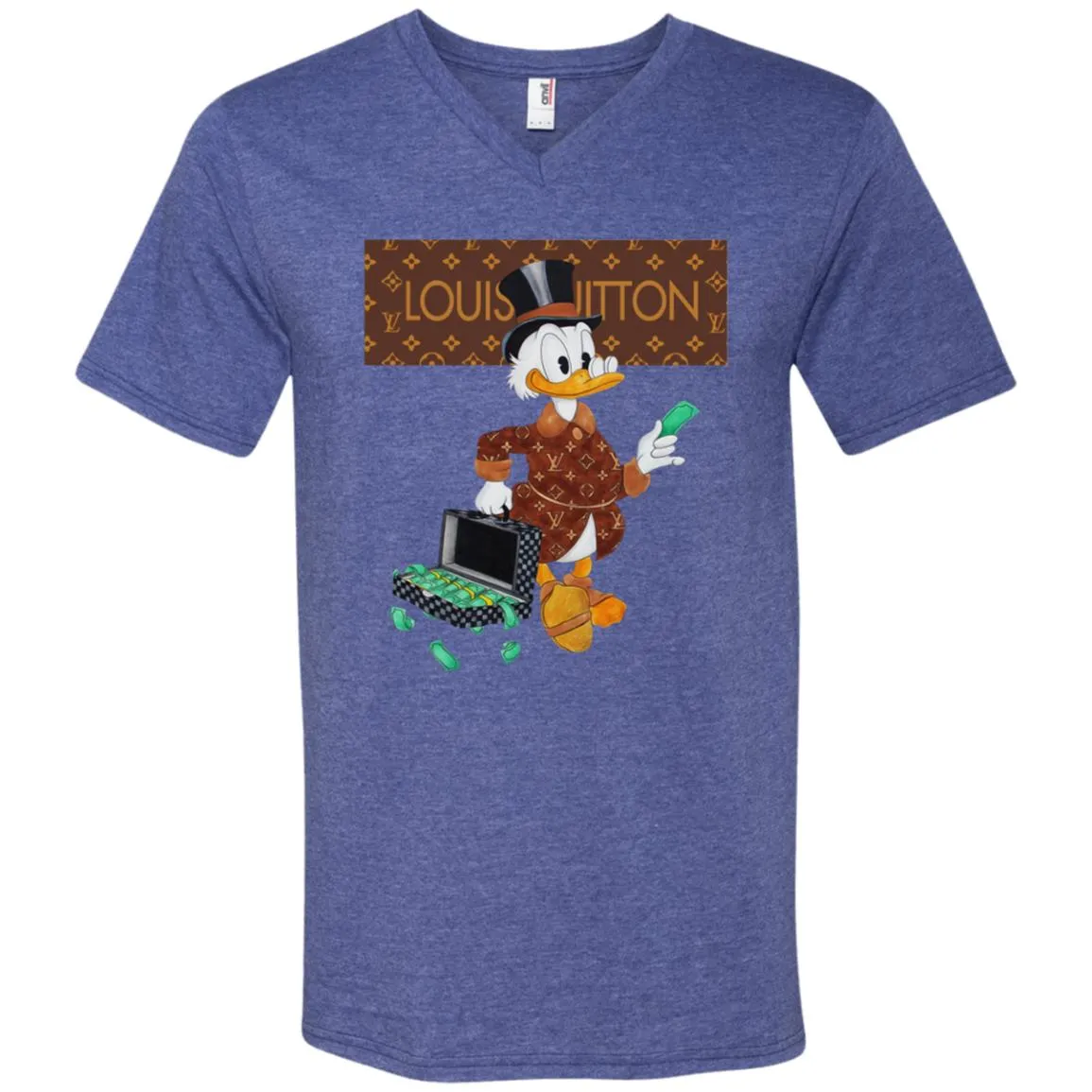 Louis Vuitton Donald Duck T-shirt Men V-Neck T-Shirt