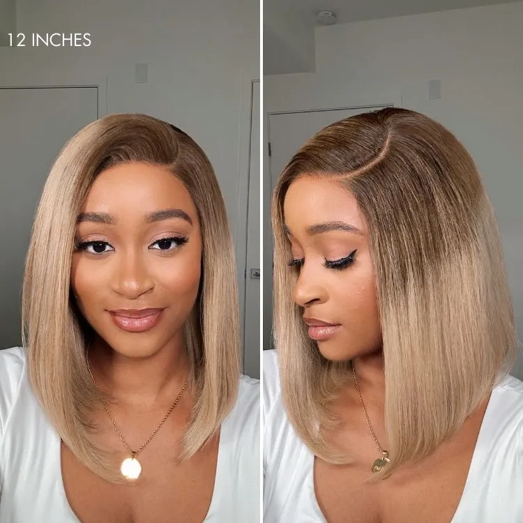 Luvme All-Day Comfort Wig Ash Blonde Blunt Cut Bob Glueless Minimalist HD Lace Short Bob Wig Pre-Cut Lace