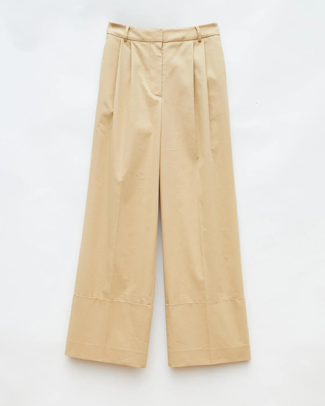 Macie Trousers Cotton Blend Tan