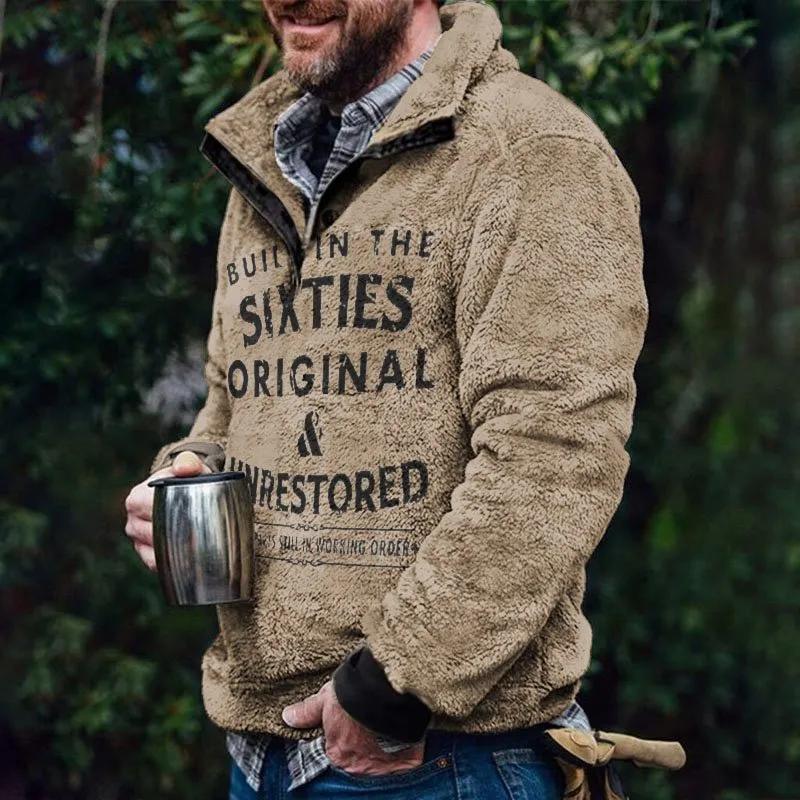 Mens Built In The Sixties Unrestored Motorcycle Printed Pullover