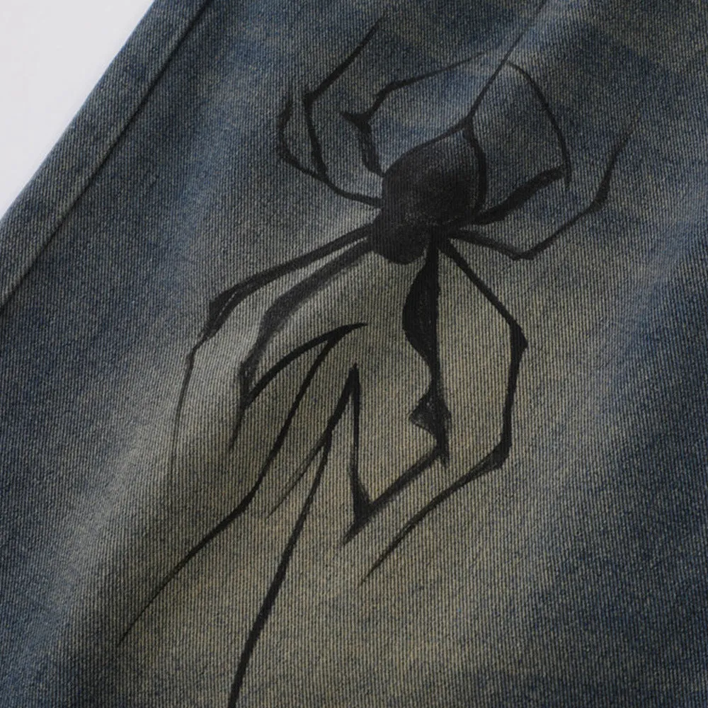 Men's Graphic Acid Wash Jorts
