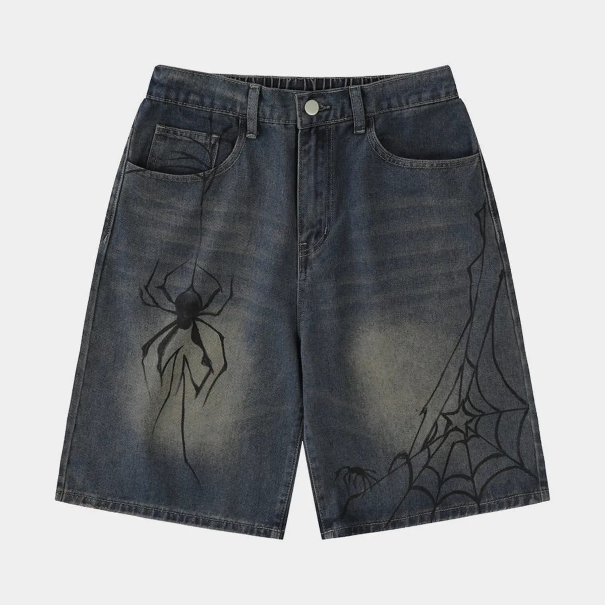 Men's Graphic Acid Wash Jorts