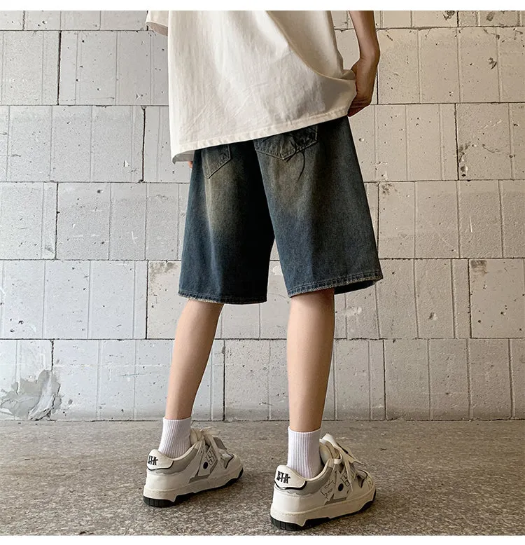 Men's Graphic Acid Wash Jorts
