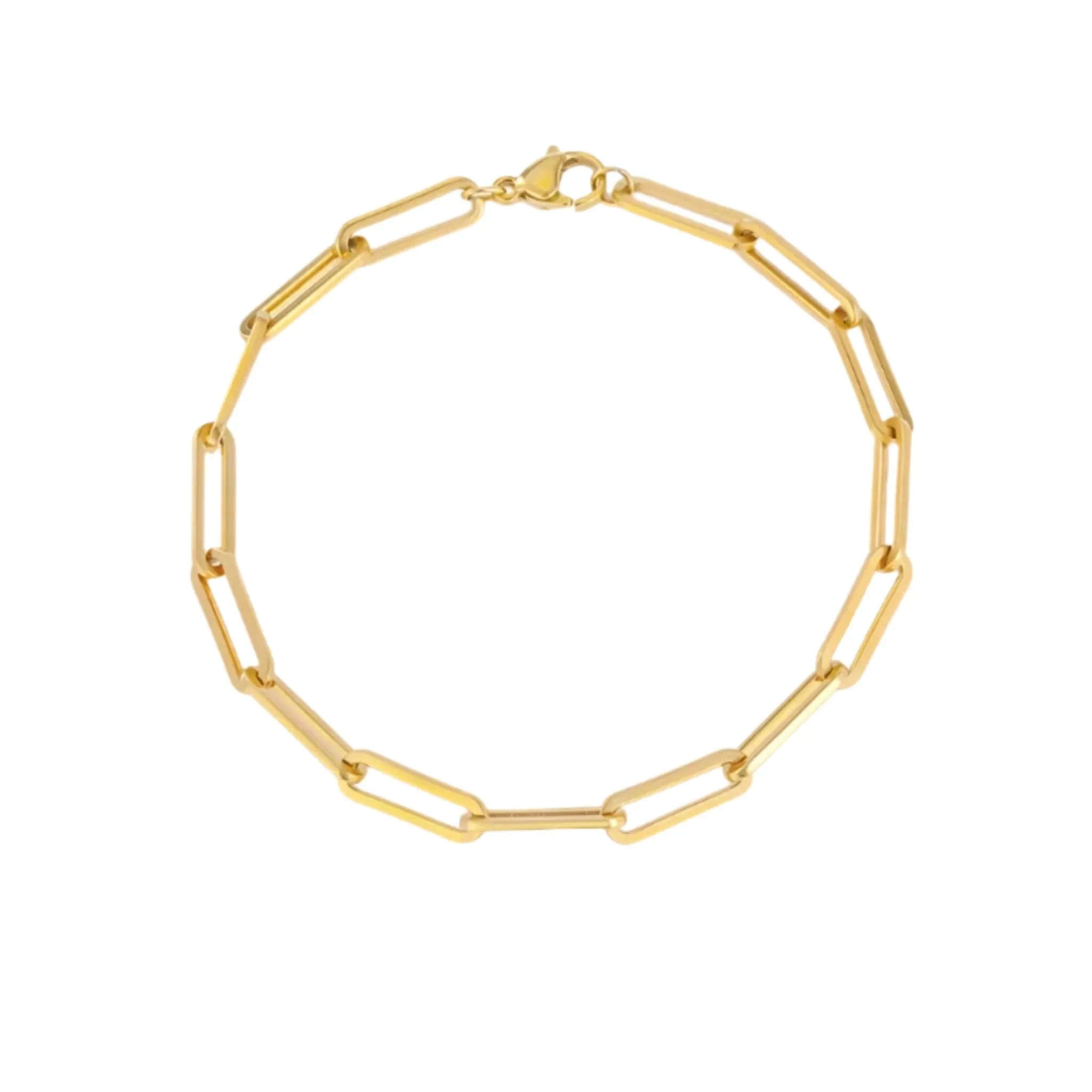 Minimalist Paperclip Chain Bracelet