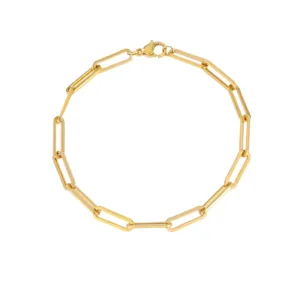 Minimalist Paperclip Chain Bracelet